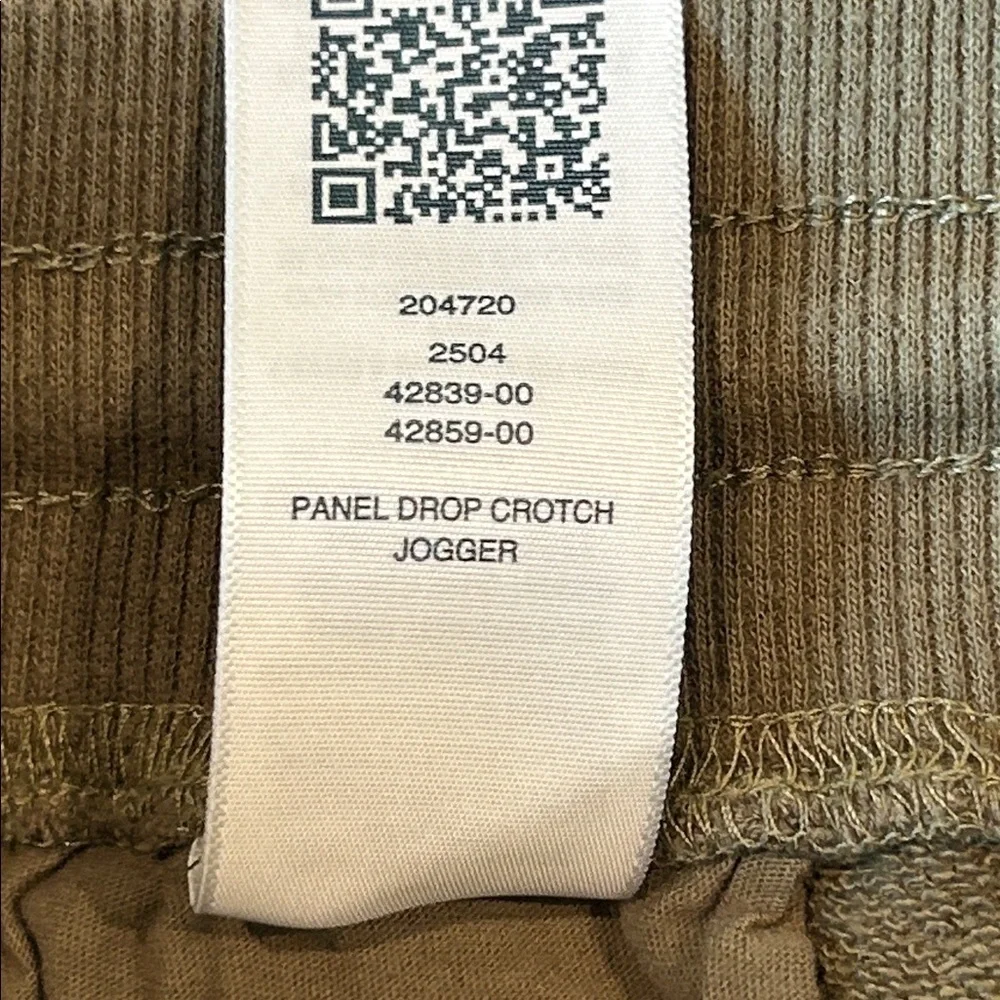 True Religion Panel drop crotch jogger sweats in green size small petite